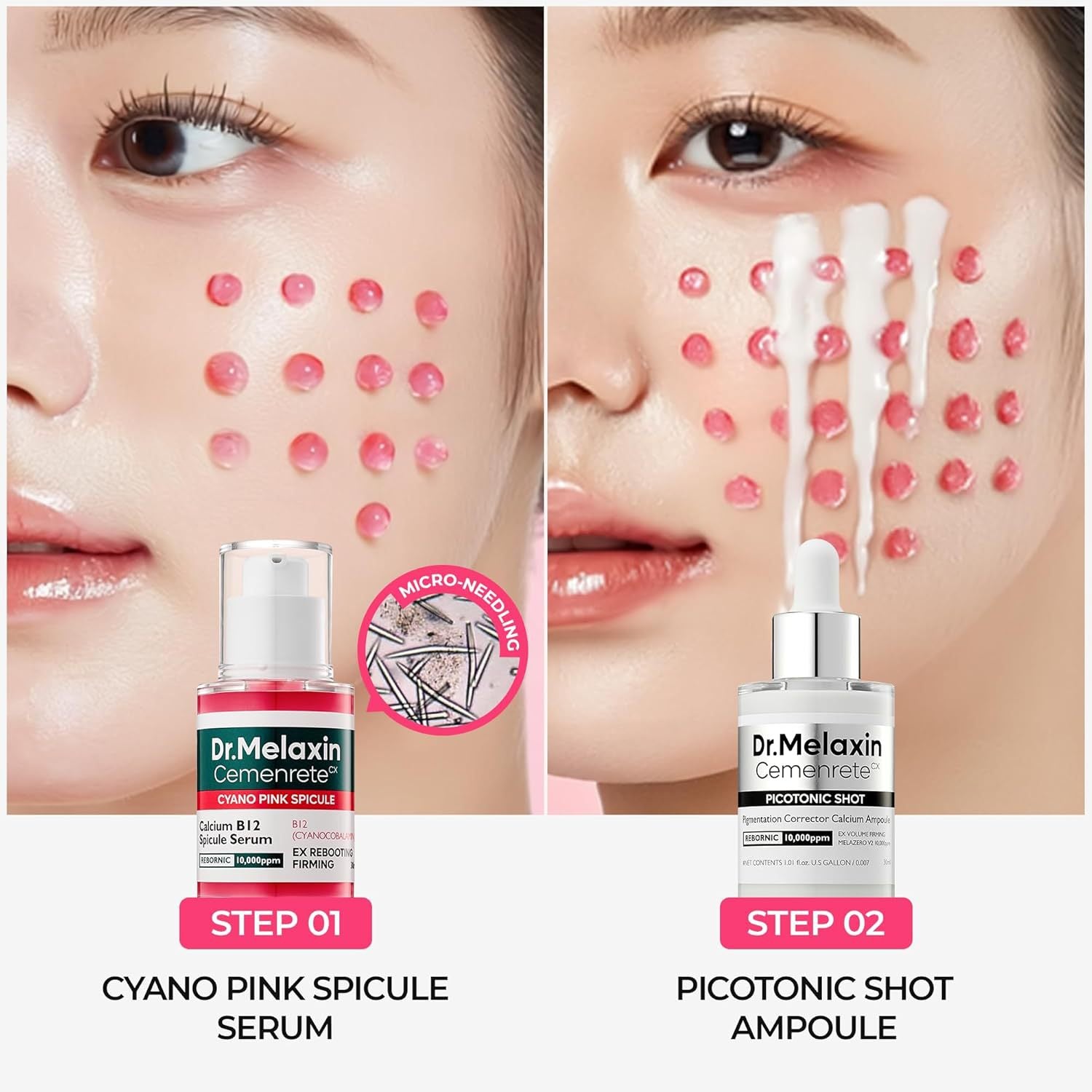 Pink Spicule&Calcium Hydrating Set